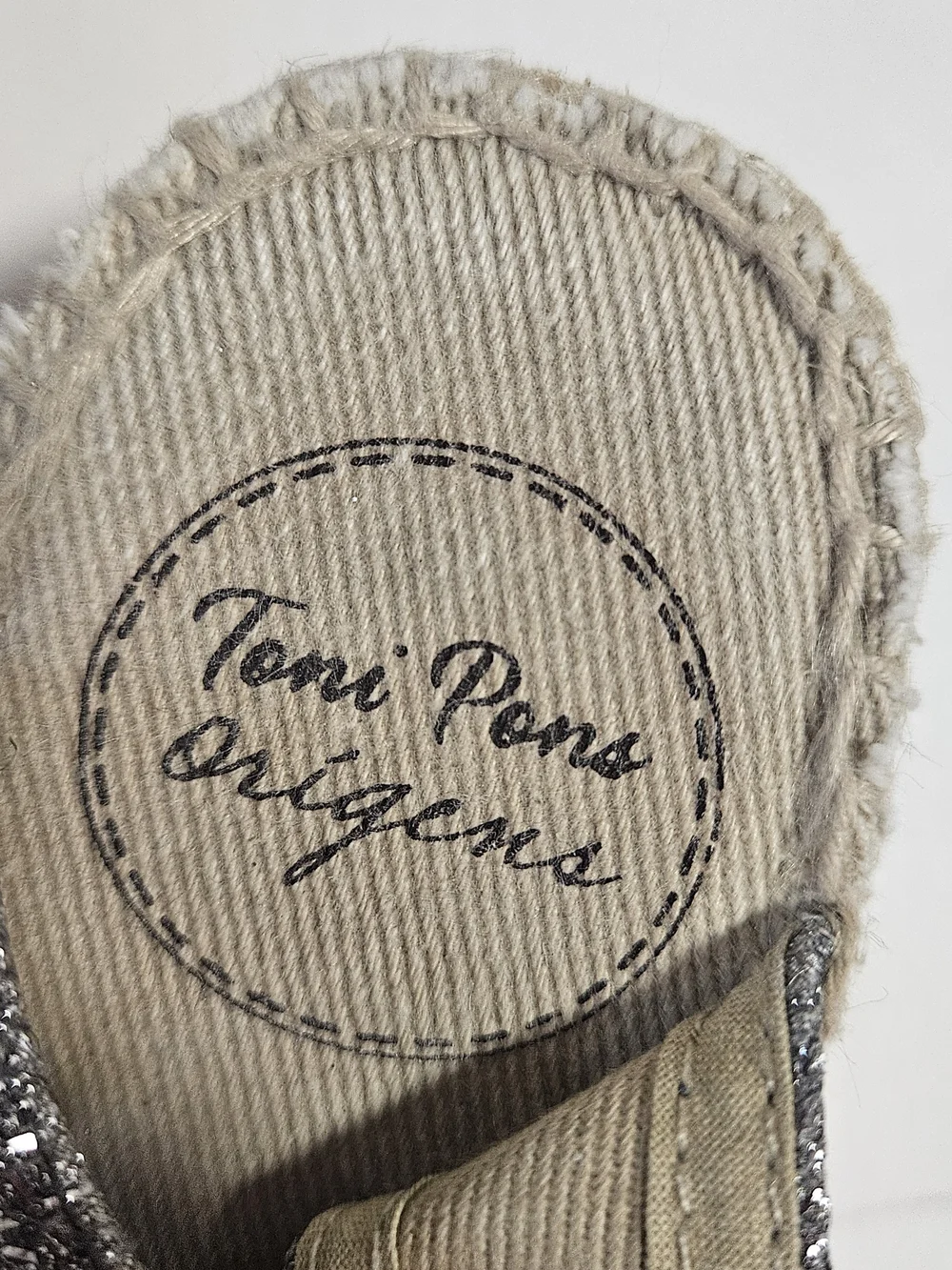 Toni PONS Glitter Espadrille Slingback Flats - Silver